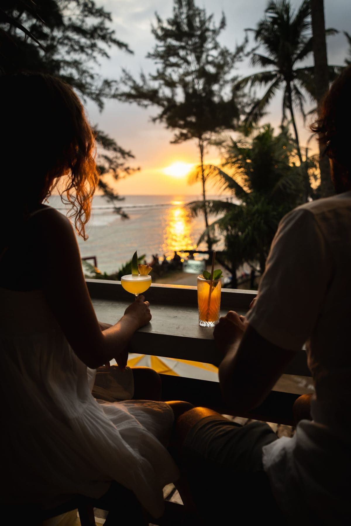Sunset drink on the rooftop
